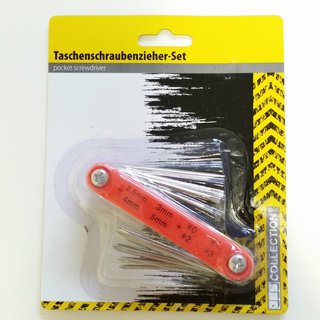 Taschenschraubedreherset - Klappbar Schraubenzieher, 8 Werkzeuge in einem